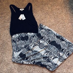 XL Black and White Sundress NWT